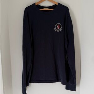 Moncler Genius x Kith Long-Sleeve Tee 'Navy' Size Large